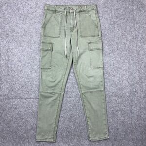 American Eagle Pants Womens 12 Sage Green Cargo High Rise Jegging Stretch